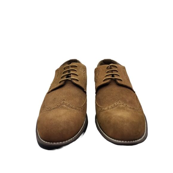 Bruno Marc Men's  Lace Up Wingtip Suede Leather Oxford Shoes -12 - Picture 4 of 10